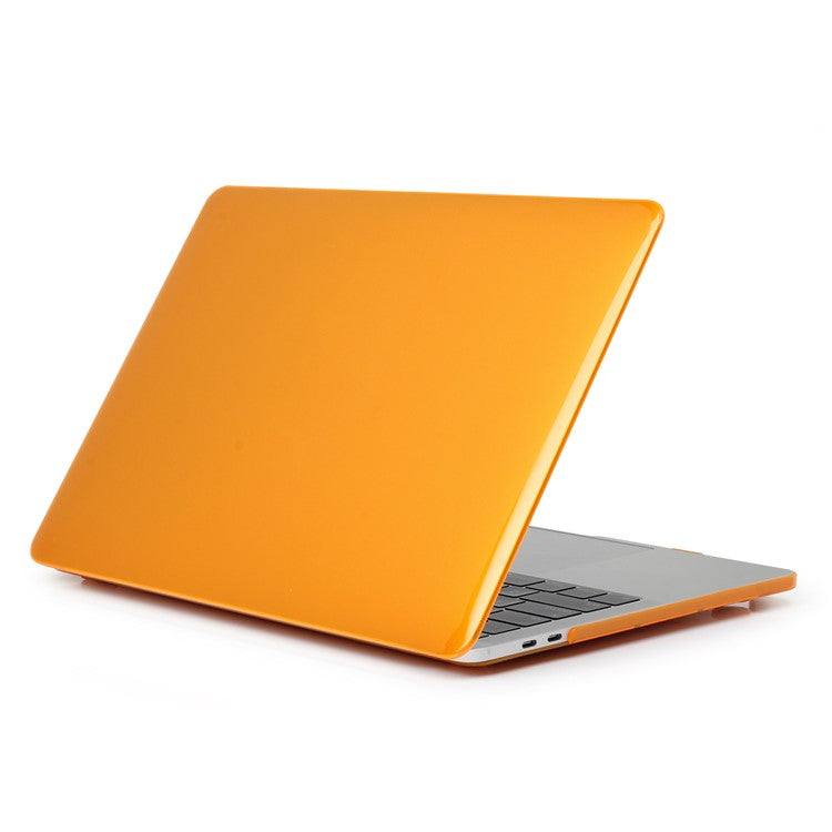 Shock Absorption Hard Shell for MacBook Pro 13 inch A1706 / A1708 / A1989 / A2159 / A2251 / A2289 / A2338, See-through Design Protective Cover - Orange