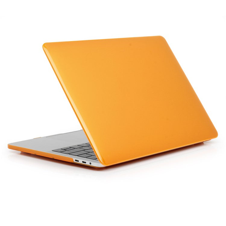 Shock Absorption Hard Shell for MacBook Pro 13 inch A1706 / A1708 / A1989 / A2159 / A2251 / A2289 / A2338, See-through Design Protective Cover - Orange