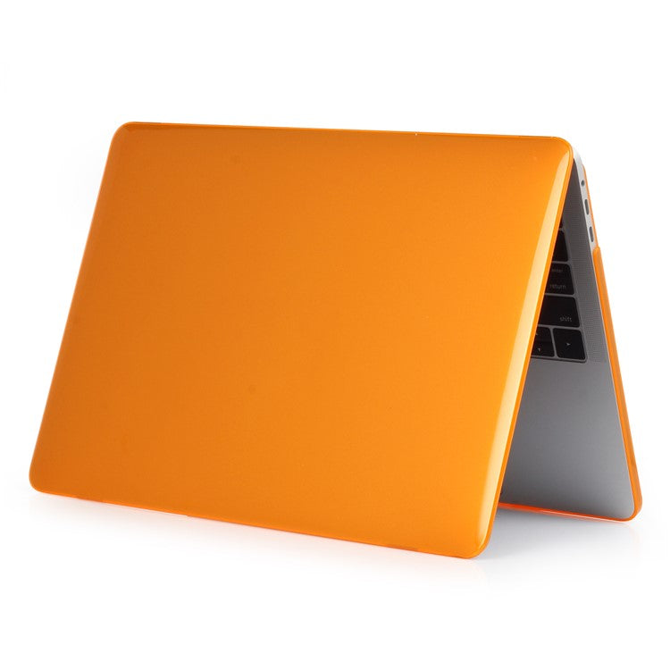 Shock Absorption Hard Shell for MacBook Pro 13 inch A1706 / A1708 / A1989 / A2159 / A2251 / A2289 / A2338, See-through Design Protective Cover - Orange