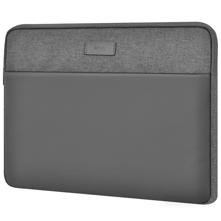 WIWU 14-inch Minimalist Laptop Bag Waterproof Notebook Protective Sleeve - Grey