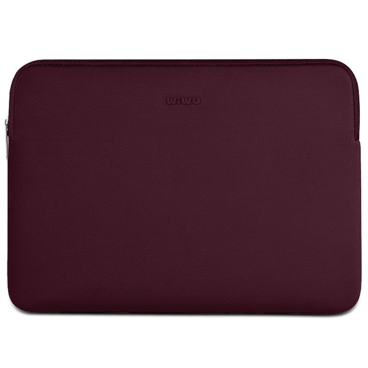 WIWU Zero Sleeve 16-inch Laptop Bag Soft Lining Portable Notebook Carrying Pouch - Wine Red