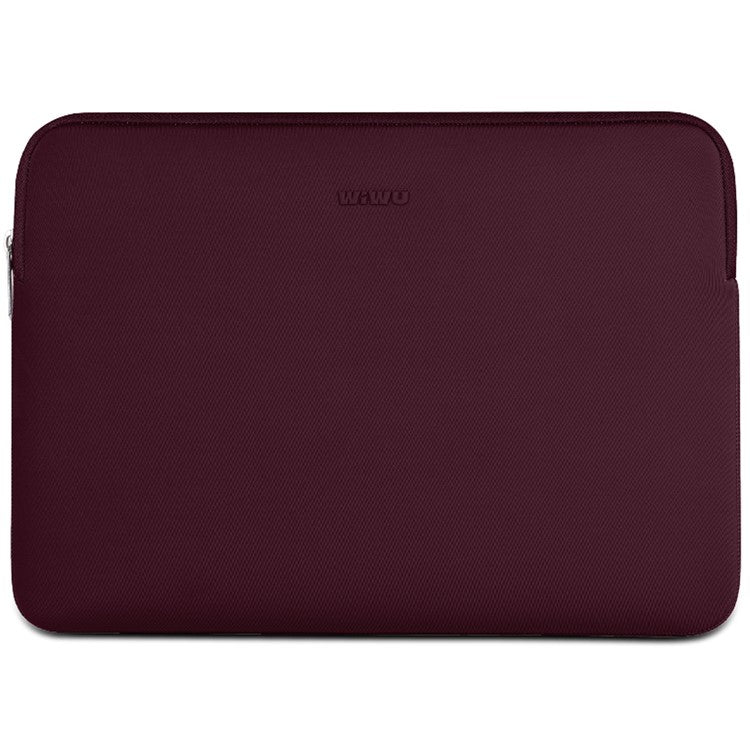 WIWU 14 inch Laptop Sleeve Ultra-Slim Nylon Lycra Notebook Computer Bag Case - Wine Red