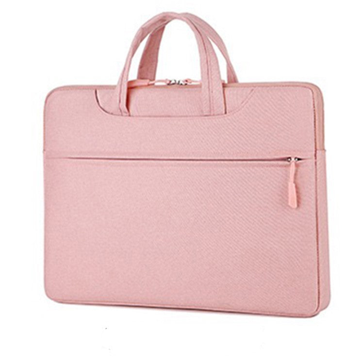 Universal Laptop Handbag Shoulder Bag Notebook Carrying Case Briefcase for 13-14 inch Laptop (Inner Size: 36x27cm) - Pink