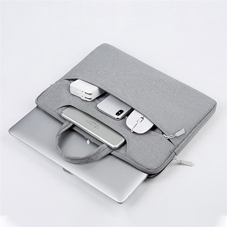 Universal Laptop Handbag Shoulder Bag Notebook Carrying Case Briefcase for 13-14 inch Laptop (Inner Size: 36x27cm) - Grey