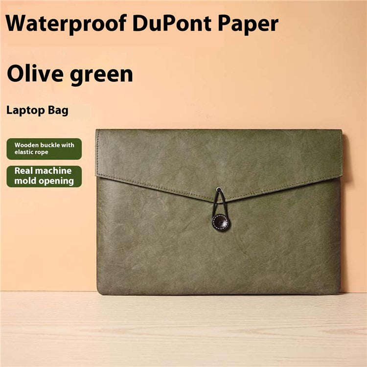 Waterproof Dupont Paper Carrying Case for 13.3-inch Laptops Lightweight Protective Sleeve Bag