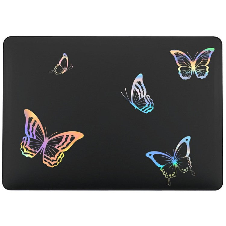 For Macbook Air 15 inch (2023) A2941 (EU Version)  /  A3114 Case Cold Stamping Laptops PC Hard Shell - LT-4 Clear Black