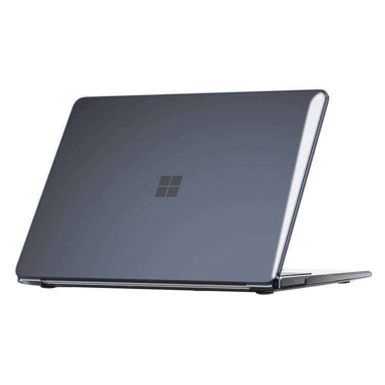 For Microsoft Surface Laptop 7 13.8-inch Crystal Case PC Ultra Thin Protective Cover - Black