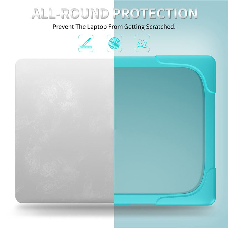 For Microsoft Surface Laptop 7 13.8-inch Laptop Case Stand Design Notebook TPU PC Cover - Baby Blue