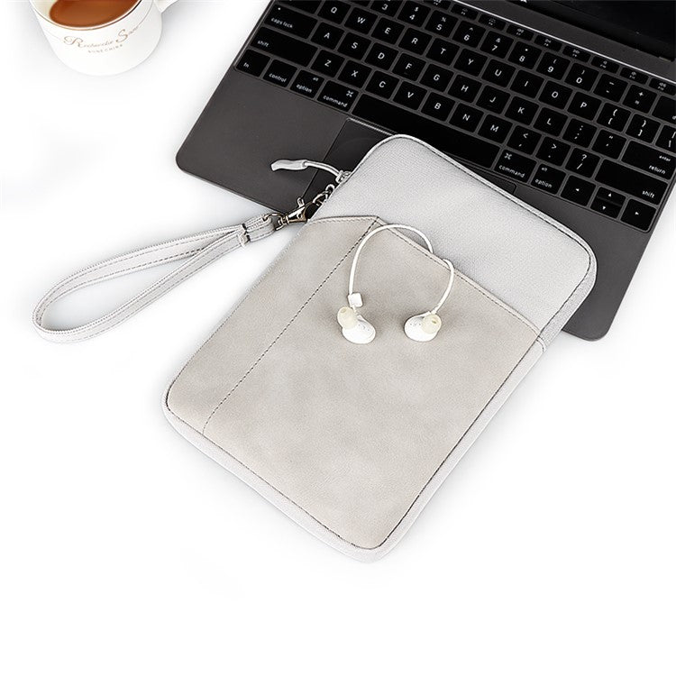 ND00S Portable Sleeve Case Shockproof Bag Cover with Pen Pocket for iPad Air/Pro 9.7-10.8 Inch Tablet - Light Grey