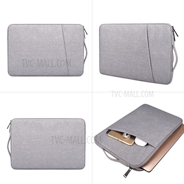 ND01D Wear-Resistant Waterproof Notebook Computer Protective Sleeve Case for 14.1-15.4 inches Laptop - Grey