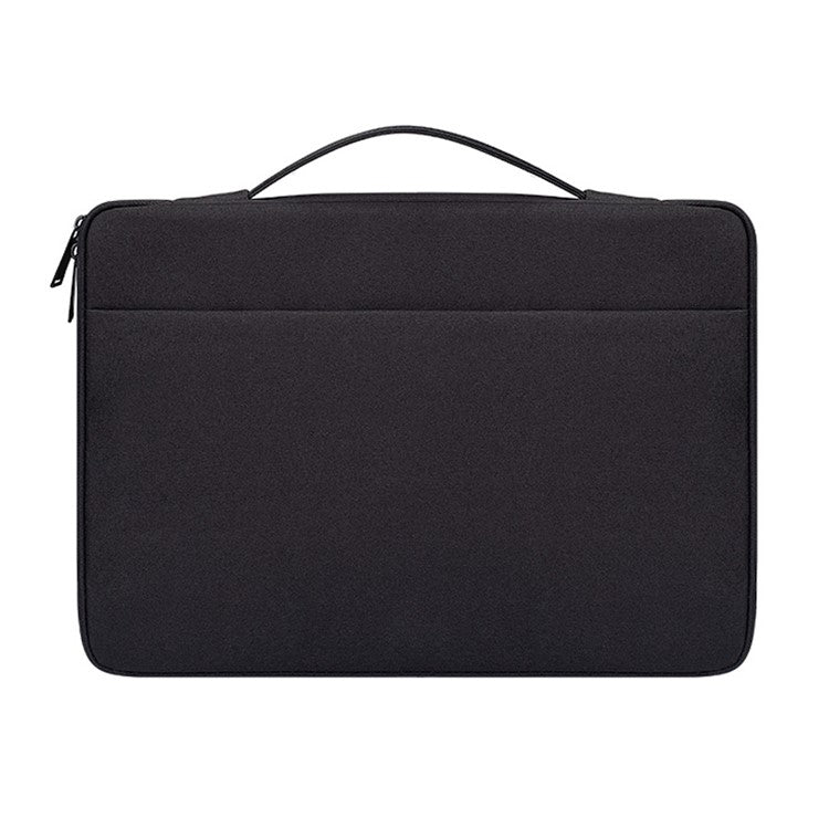 ND02 15.6 inch Laptop Bag Protective Waterproof Briefcase Zipper Notebook Pouch - Black