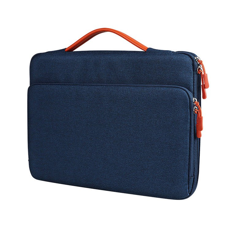 ND03S Laptop Handbag Waterproof Shockproof Carrying Tote Bag for 14.1-15.4 Inches Notebook - Navy Blue