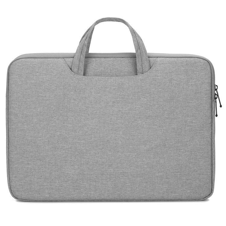 N004 Portable Laptop Case Shockproof Computer Bag Sleeve Cover Handbag for 13.3 inch Notebook - Light Grey