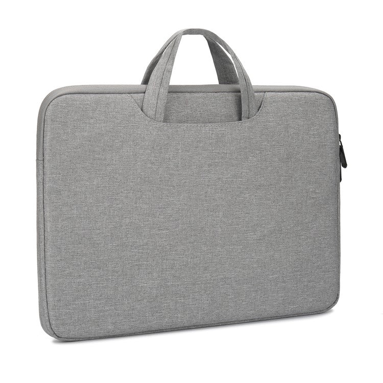 N004 Portable Laptop Case Shockproof Computer Bag Sleeve Cover Handbag for 13.3 inch Notebook - Light Grey