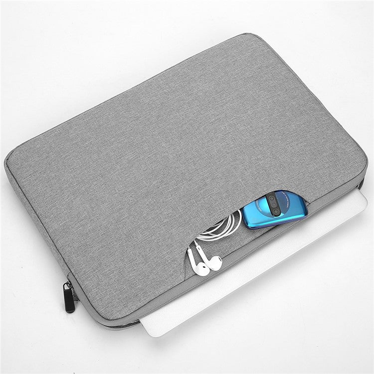 N004 Portable Laptop Case Shockproof Computer Bag Sleeve Cover Handbag for 13.3 inch Notebook - Light Grey