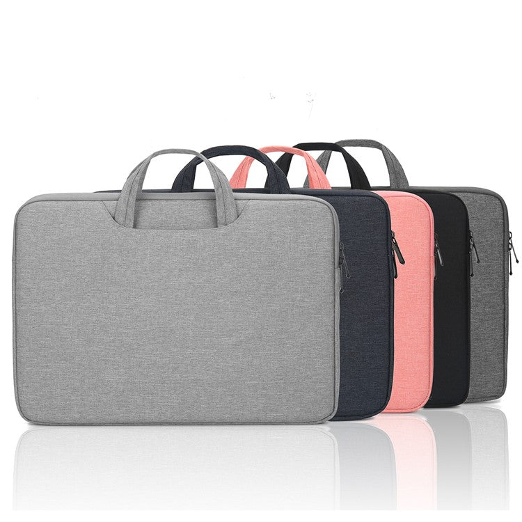 N004 Portable Laptop Case Shockproof Computer Bag Sleeve Cover Handbag for 13.3 inch Notebook - Light Grey