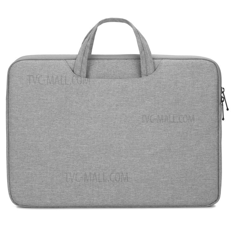 N004 Shockproof Laptop Carrying Case Business Briefcase Waterproof Messenger Handbag for 14.1-15.4 inch Notebook - Light Grey