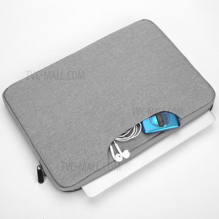 N004 Shockproof Laptop Carrying Case Business Briefcase Waterproof Messenger Handbag for 14.1-15.4 inch Notebook - Light Grey