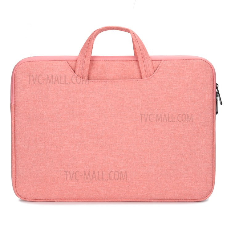 N004 Shockproof Laptop Carrying Case Business Briefcase Waterproof Messenger Handbag for 14.1-15.4 inch Notebook - Pink