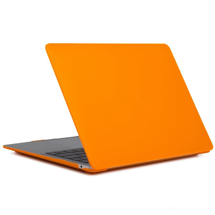 For MacBook Pro 16 inch (2024) (2023) (2021) (A2485) Scratch-Resistant Matte PC Front and Back Protective Shell - Orange