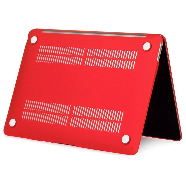 For MacBook Pro 16 inch (2024) (2023) (2021) (A2485) Scratch-Resistant Matte PC Front and Back Protective Shell - Red