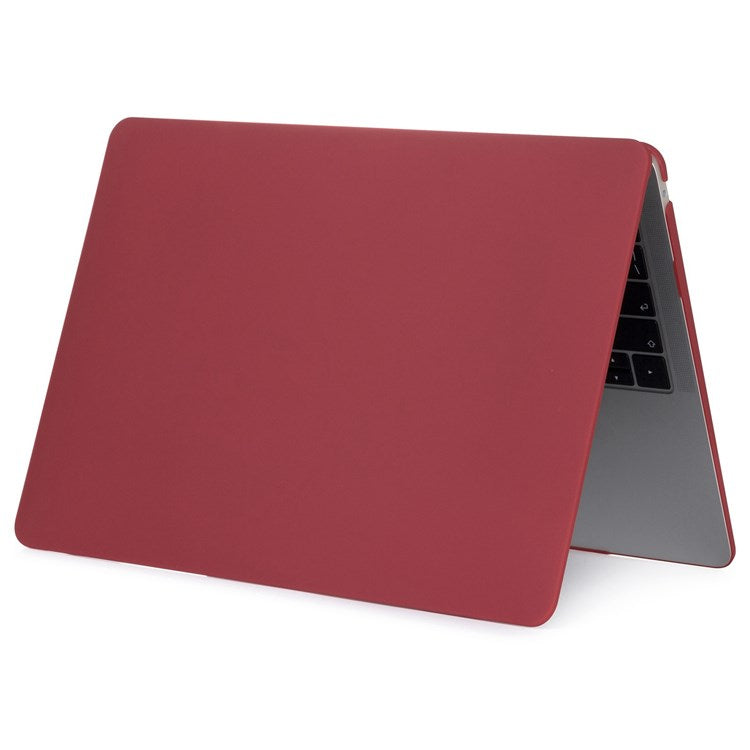 For MacBook Pro 16 inch (2024) (2023) (2021) (A2485) Scratch-Resistant Matte PC Front and Back Protective Shell - Wine Red