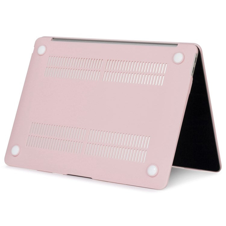 For MacBook Pro 16 inch (2024) (2023) (2021) (A2485) Scratch-Resistant Matte PC Front and Back Protective Shell - Light Pink