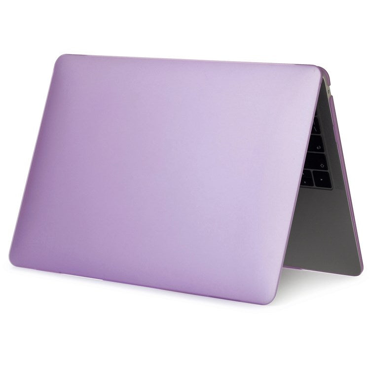 For MacBook Pro 16 inch (2024) (2023) (2021) (A2485) Scratch-Resistant Matte PC Front and Back Protective Shell - Purple