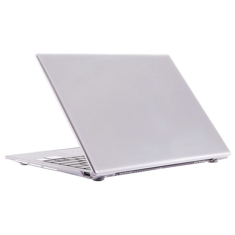 Well-protected Scratch-resistant Durable Clear PC Case Cover with Hollow-out Bottom for MateBook D14/MagicBook 14/X14 - Transparent