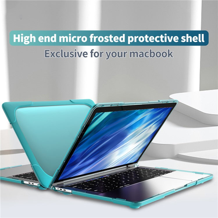 Supporting Stand PC Laptop Case Protective Notebook Cover for MacBook Air 13'' A1932 / A2179 / A2337 - Blue