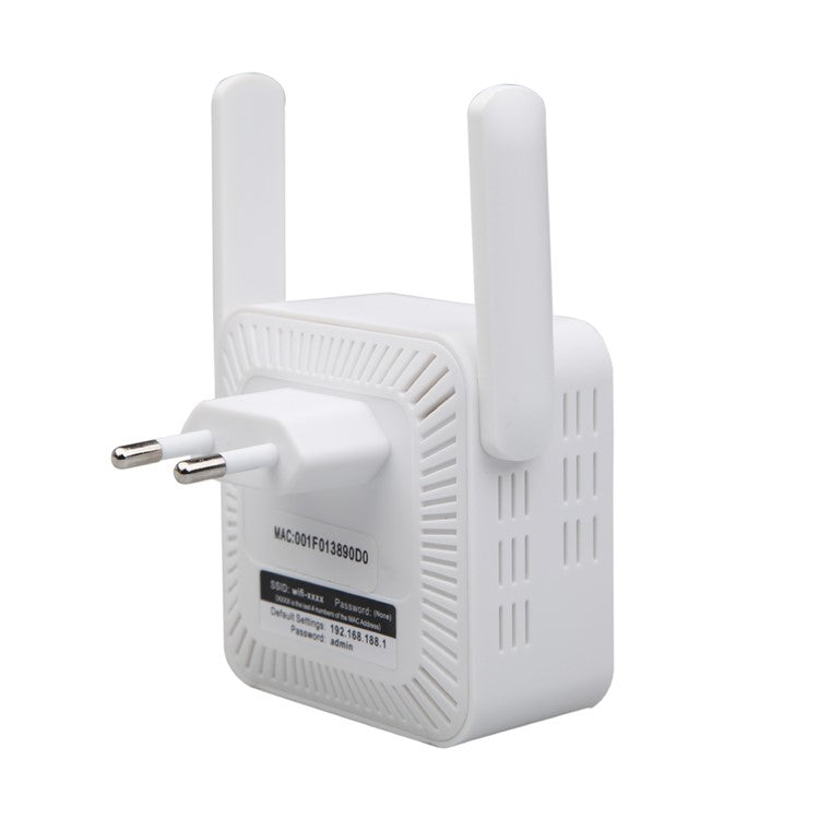 WD-611U 300Mbps 2.4GHz WiFi Extender Repeater Wireless Signal Booster Amplifier - White / US Plug