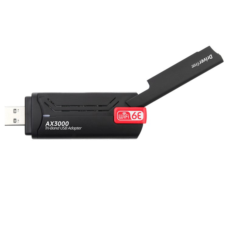 WD-AX3000 WiFi Receiver USB 3.0 WiFi6 Driver Free Wireless Network Card for Desktop PC / Laptop - Red