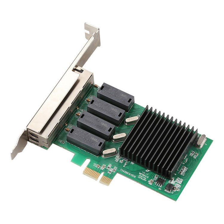 RTL8111H High Speed PCIE X1 to 4-port RJ45 Gigabit Network Card for Desktop PC