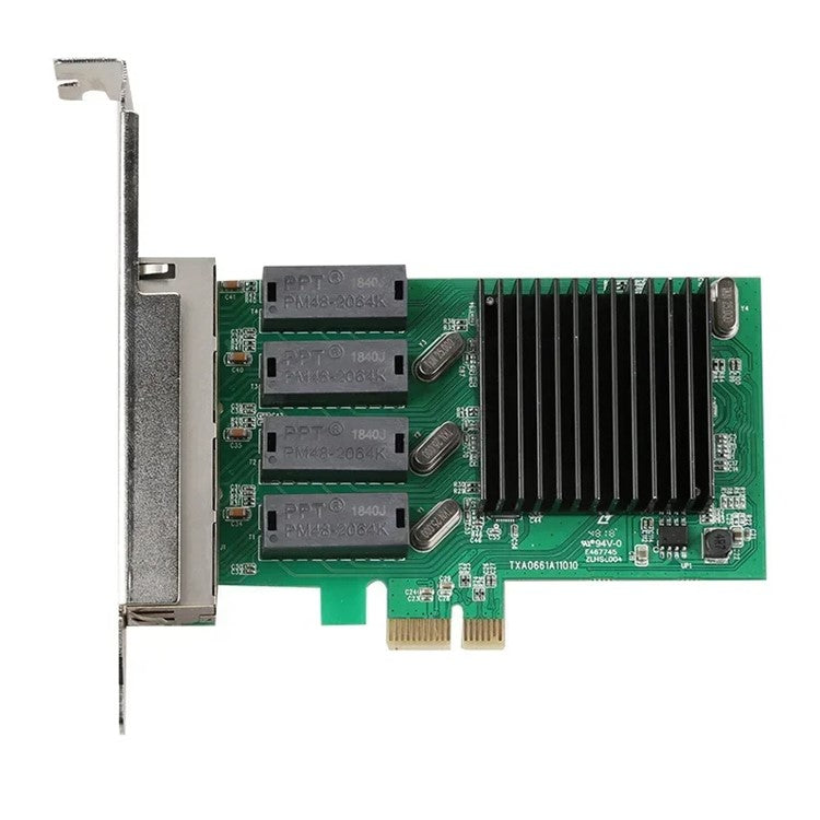 TXA066 RTL8111H 4 RJ45 Ports Gigabit Network Card 1000Mbps High Speed PCI-E 1X Network Card