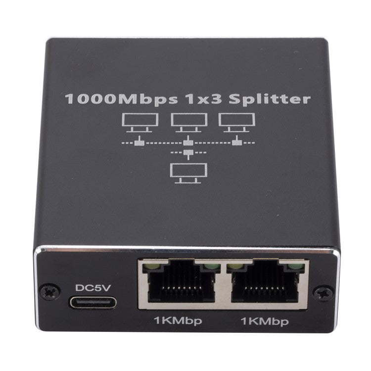 1000Mbps 3-Port Gigabit Network Switch Ethernet Splitter for Computer Hub Router