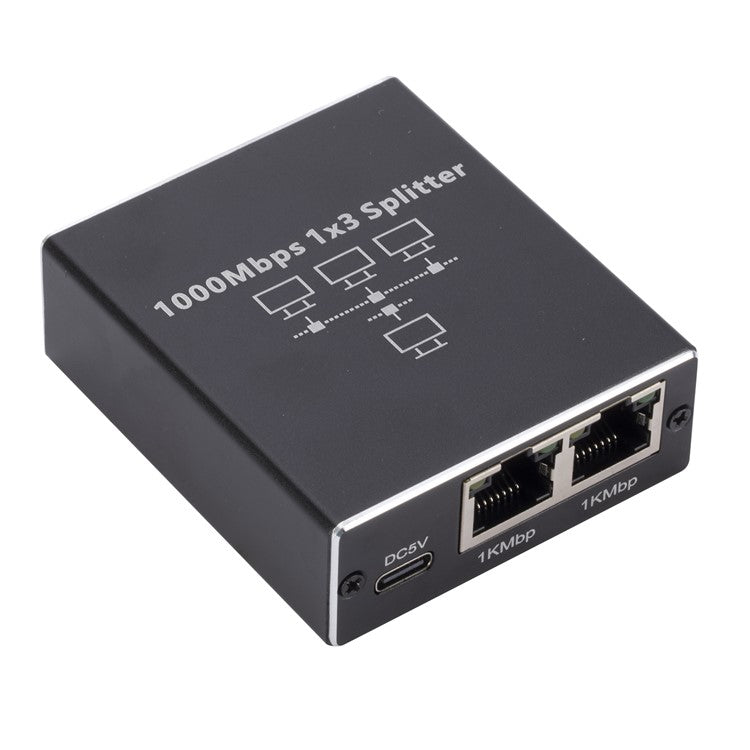 1000Mbps 3-Port Gigabit Network Switch Ethernet Splitter for Computer Hub Router