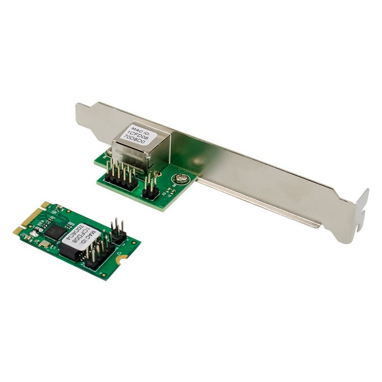 M.2 RTL8111F Adaptive Gigabit Single Port Ethernet Card GbE RJ45 Gigabit Industrial Network Card