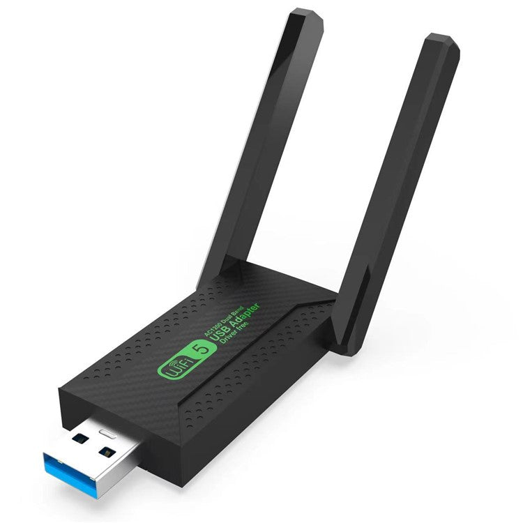 ZT02 Dual Band Driver-Free USB3.0 5G Wireless Network Adapter for Desktop PC, Laptop, 1200Mbps WiFi Wireless Adapter