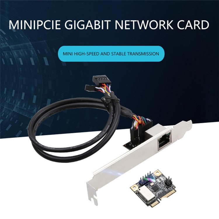 TXA079 Mini PCI-E Network Card Wired 1000Mbps Gigabit Ethernet Adapter for Desktop Computer