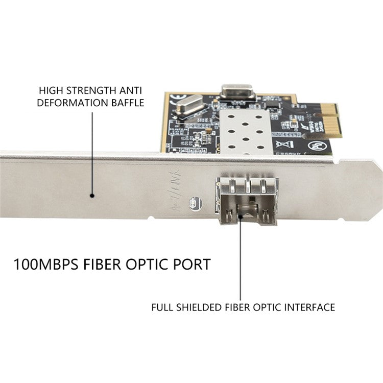 TXA084 100Mbps Fiber Optic Network Card Pcie X1 High Speed Ethernet Adapter