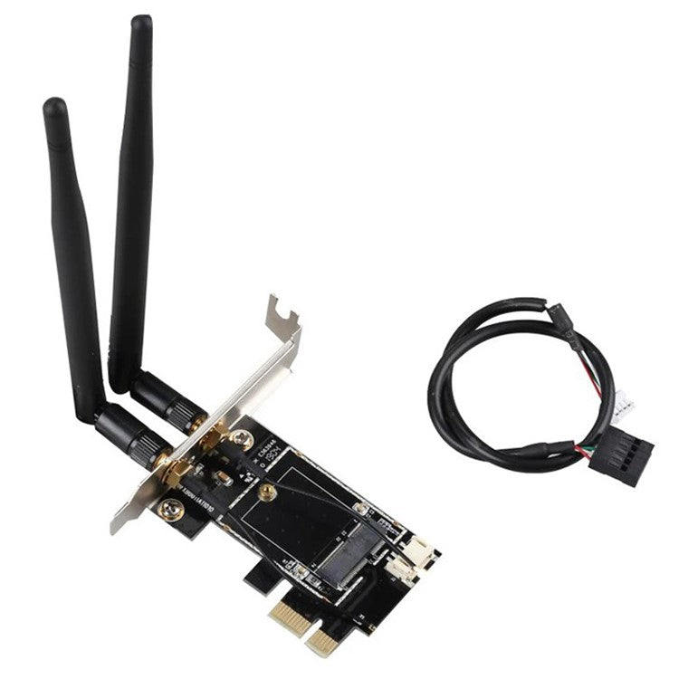 TXB001 PCIe-1X to NGFF-E Key PCIE Wireless Network Card Adapter Support Bluetooth