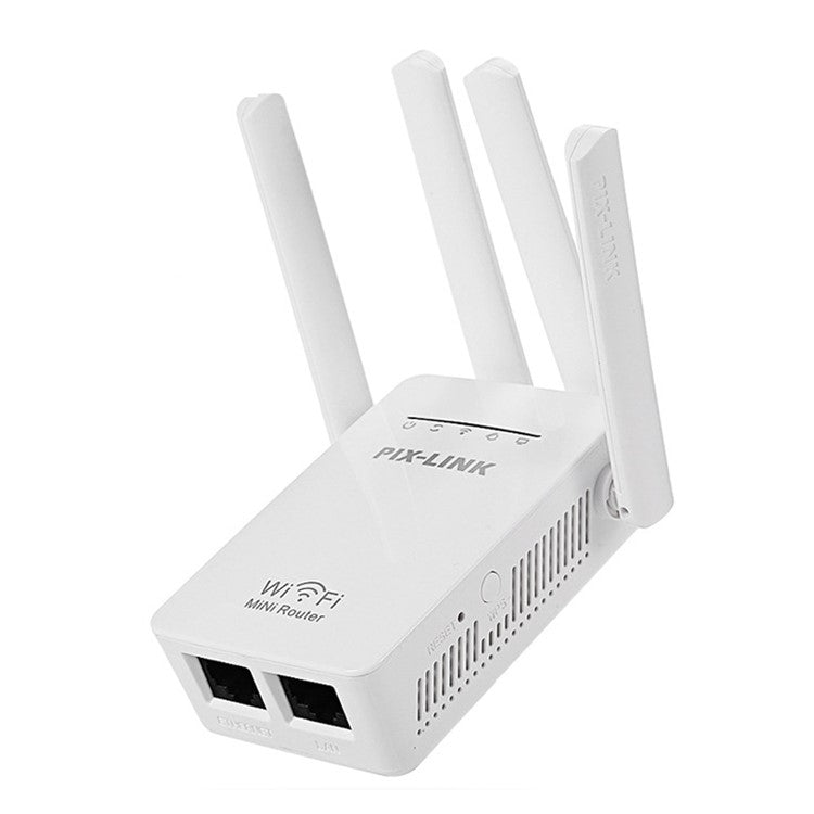 PIX-LINK WiFi Range Extender WIFI Signal Booster 300Mbps Internet Booster Easy Setup Wireless Repeater - US Plug