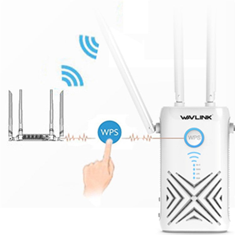 WAVLINK WN579X3 AC1200 Wireless Router 2.4G / 5G Dual Band WiFi Repeater with 4x 5dBi Antennas - US Plug