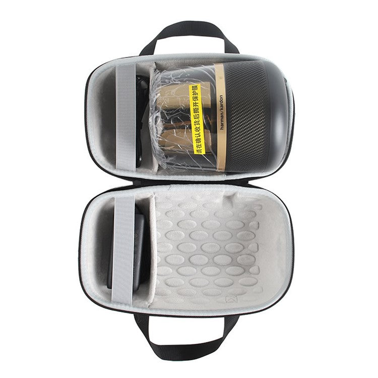 For Harman Kardon Allure Essential Carrying Case Bluetooth Speaker Storage Bag with Shoulder Strap - Black  /  Grey