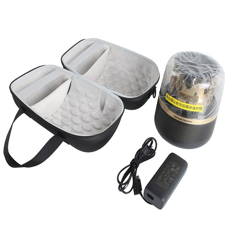 For Harman Kardon Allure Essential Carrying Case Bluetooth Speaker Storage Bag with Shoulder Strap - Black  /  Grey