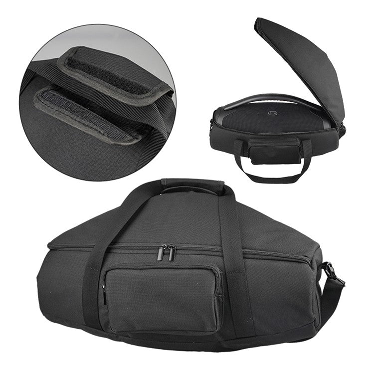 Travel Case for JBL Boombox 3 / 2 Portable Bluetooth Speaker Cloth Carrying Storage Bag with Shoulder Strap - Black