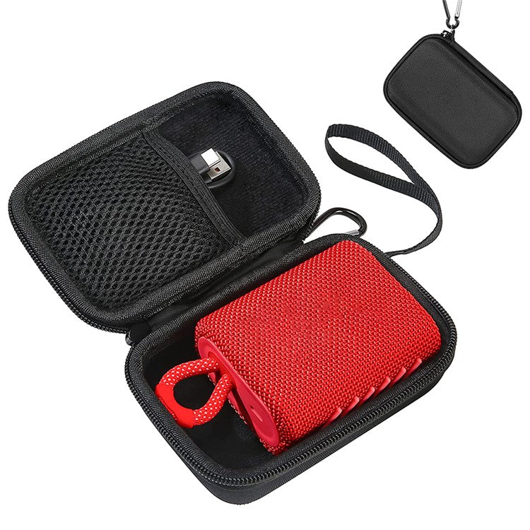 For JBL GO3 Speaker Hard EVA + Nylon Canvas Outdoor Travel Case Storage Bag Carrying Box