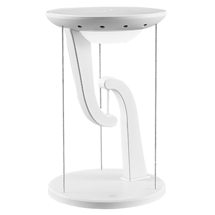 15W Mobile Phone Wireless Charger Suspended Anti-gravity Desk Lamp Atmosphere Night Light - White