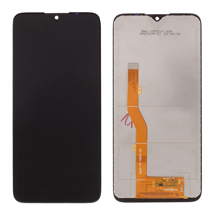 OEM Grade S LCD Screen and Digitizer Assembly (without Logo) for Alcatel 1SE (2020)/Alcatel 5030 - Black