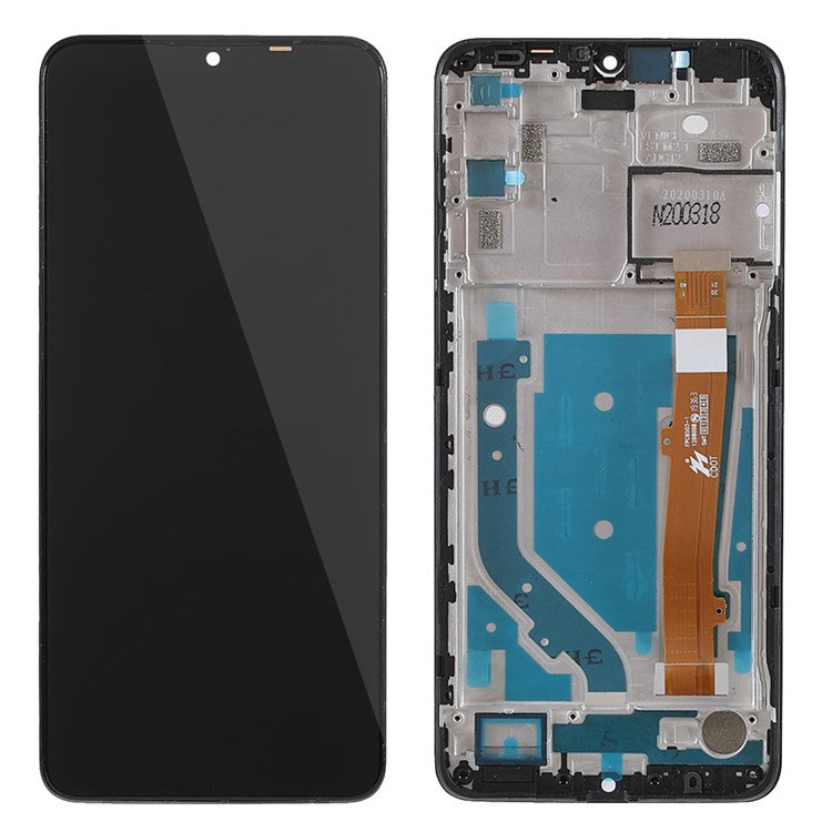 Assembly LCD Screen and Digitizer Assembly + Frame Part (without Logo) for Alcatel 3X (2019) 5048